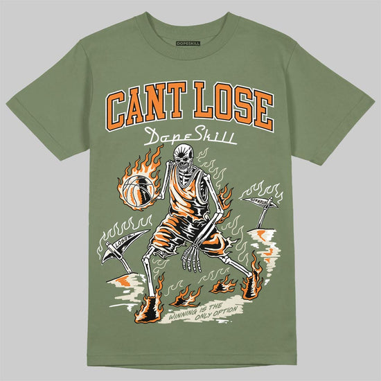 Jordan 4 Retro OG SP Undefeated (2025) DopeSkill T-Shirt Cant Lose Graphic Streetwear - Military Green