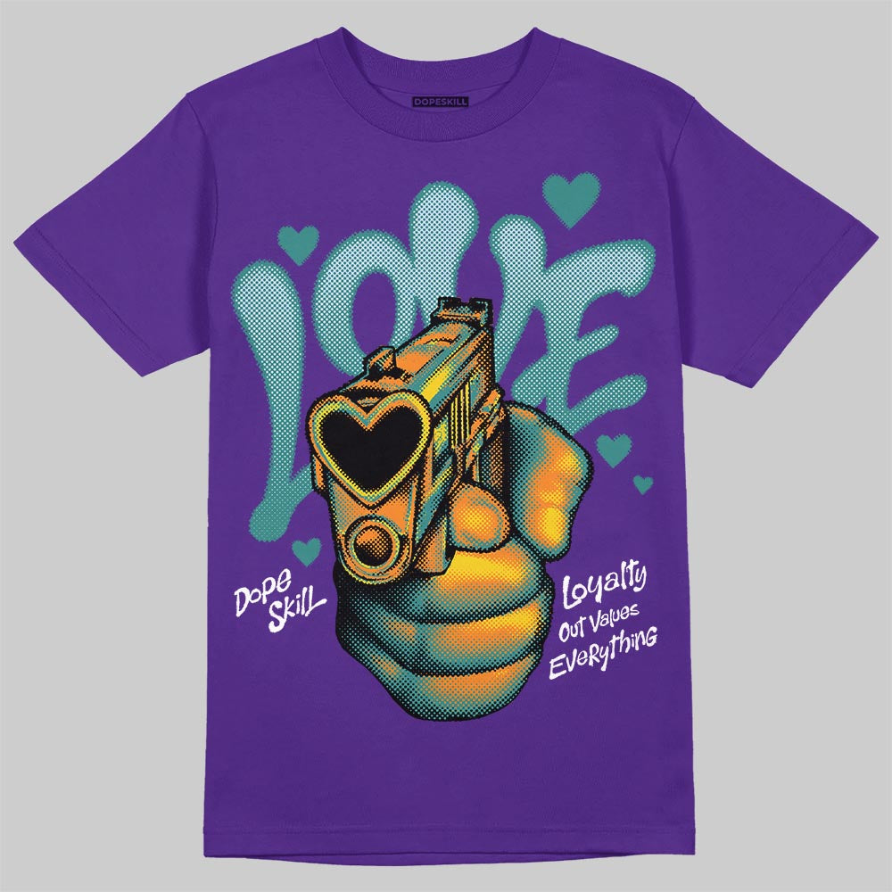 Jordan 5 OG “Grape” DopeSkill T-Shirt Love Shot Graphic Streetwear - Purple