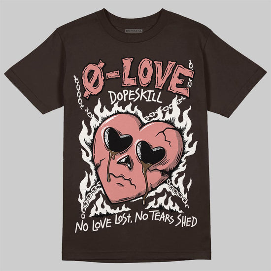 Jordan 1 High OG “Baroque Brown” DopeSkill T-Shirt Crying Heart Graphic Streetwear - Dark Chocolate