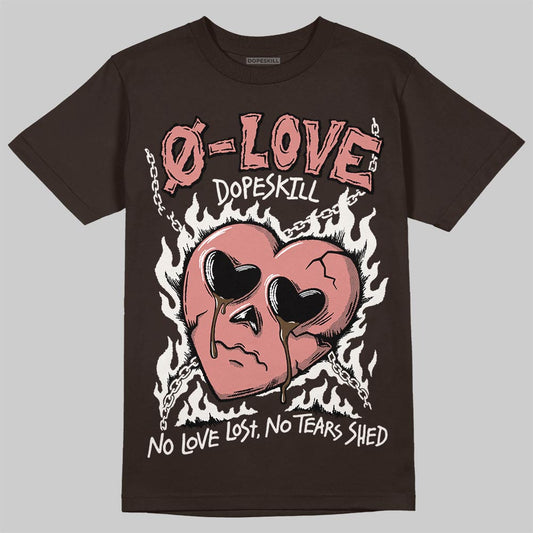 Jordan 1 High OG “Baroque Brown” DopeSkill T-Shirt Crying Heart Graphic Streetwear - Dark Chocolate