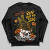 Orange, Black & White Sneakers DopeSkill Long Sleeve T-Shirt Reap What You Sow Graphic Streetwear - Black