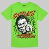Neon Green Sneakers DopeSkill T-Shirt Outlast Graphic Streetwear - Lime