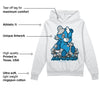 Military Blue 4s DopeSkill Hoodie Sweatshirt MOMM Bear Graphic