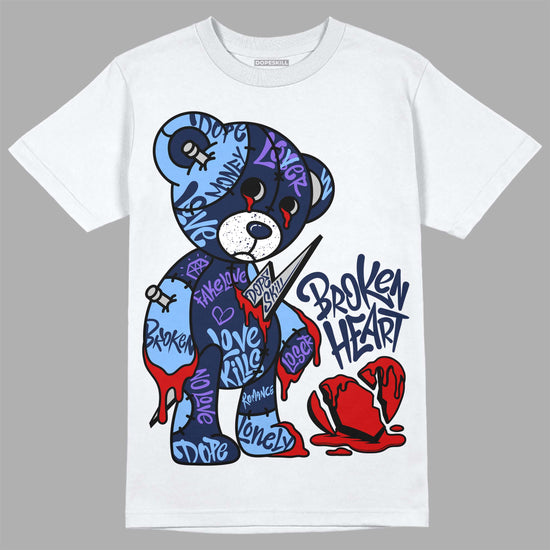 Jordan 5 SE “Georgetown” DopeSkill T-Shirt Broken Heart Graphic Streetwear