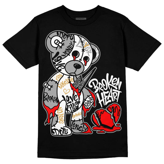 Jordan 11 "Gratitude" DopeSkill T-Shirt Broken Heart Graphic Streetwear - Black