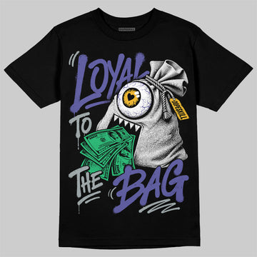 Jordan 4 Lakers DopeSkill T-Shirt Loyal To The Bag Graphic Streetwear - Black