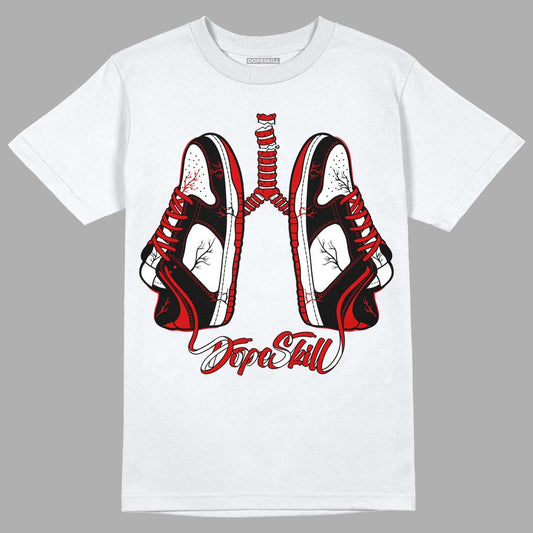 Jordan 1 Retro Low "Black Toe" DopeSkill T-Shirt Breathe Graphic Streetwear - White