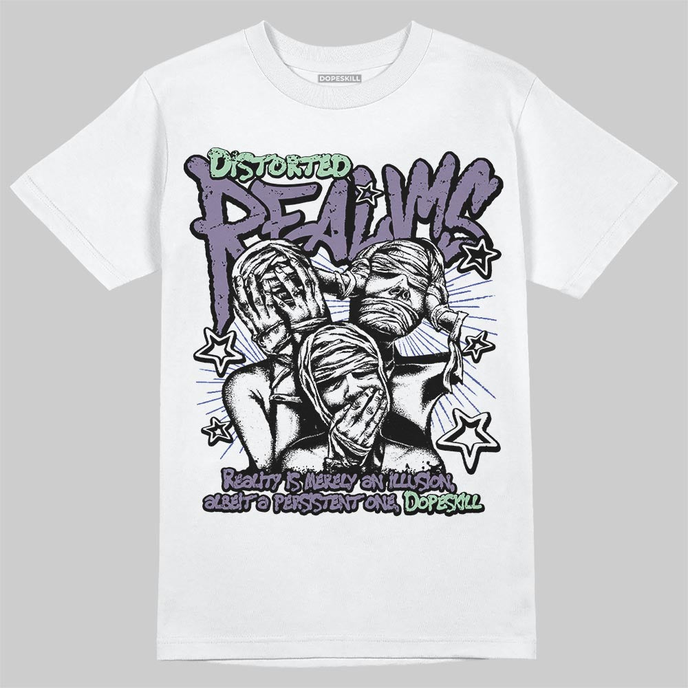 Jordan 1 Retro Low OG Zion Williamson Voodoo Alternate DopeSkill T-Shirt Distorted Realms Graphic Streetwear - White
