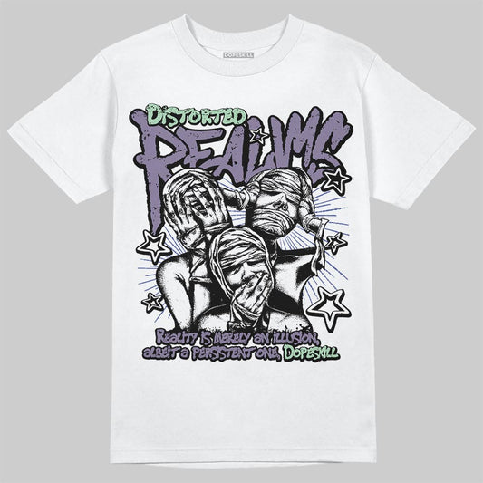 Jordan 1 Retro Low OG Zion Williamson Voodoo Alternate DopeSkill T-Shirt Distorted Realms Graphic Streetwear - White