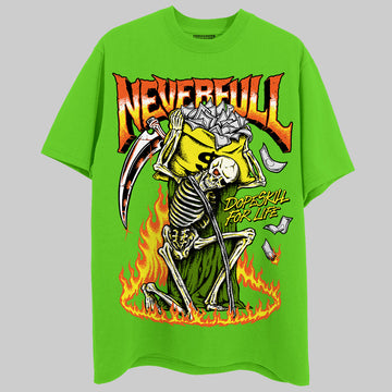 Neon Green Sneakers DopeSkill Neon Green T-Shirt NeverFull Graphic Streetwear