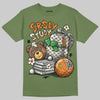 Jordan 4 Retro OG SP Undefeated (2025) DopeSkill T-Shirt SRSLY Study Graphic Streetwear - Military green