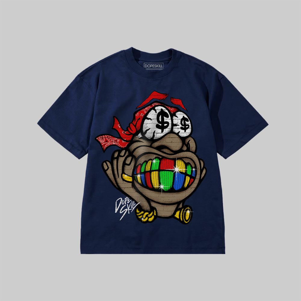 RAINBOW RICH DopeSkill Premium T-shirt Streetwear - navy