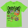 Neon Green Sneakers DopeSkill T-Shirt Study Hard Graphic Streetwear - Lime