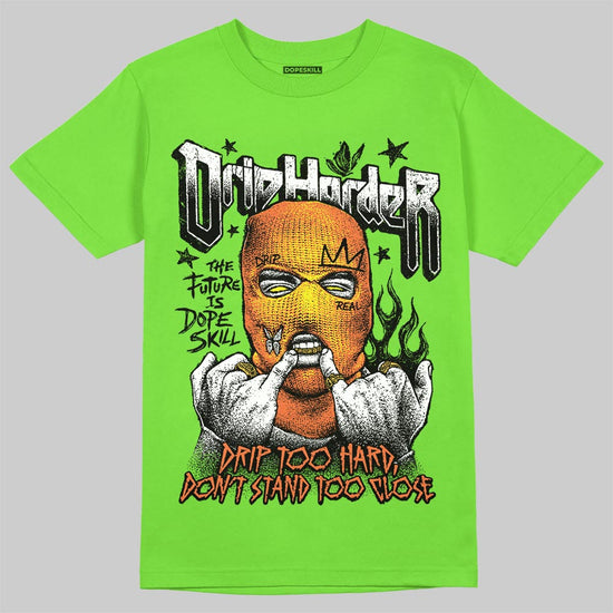 Neon Green Sneakers DopeSkill T-Shirt Drip Harder Graphic Streetwear - Lime