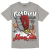 Grey Sneakers DopeSkill Grey T-shirt Get Rich Graphic Streetwear