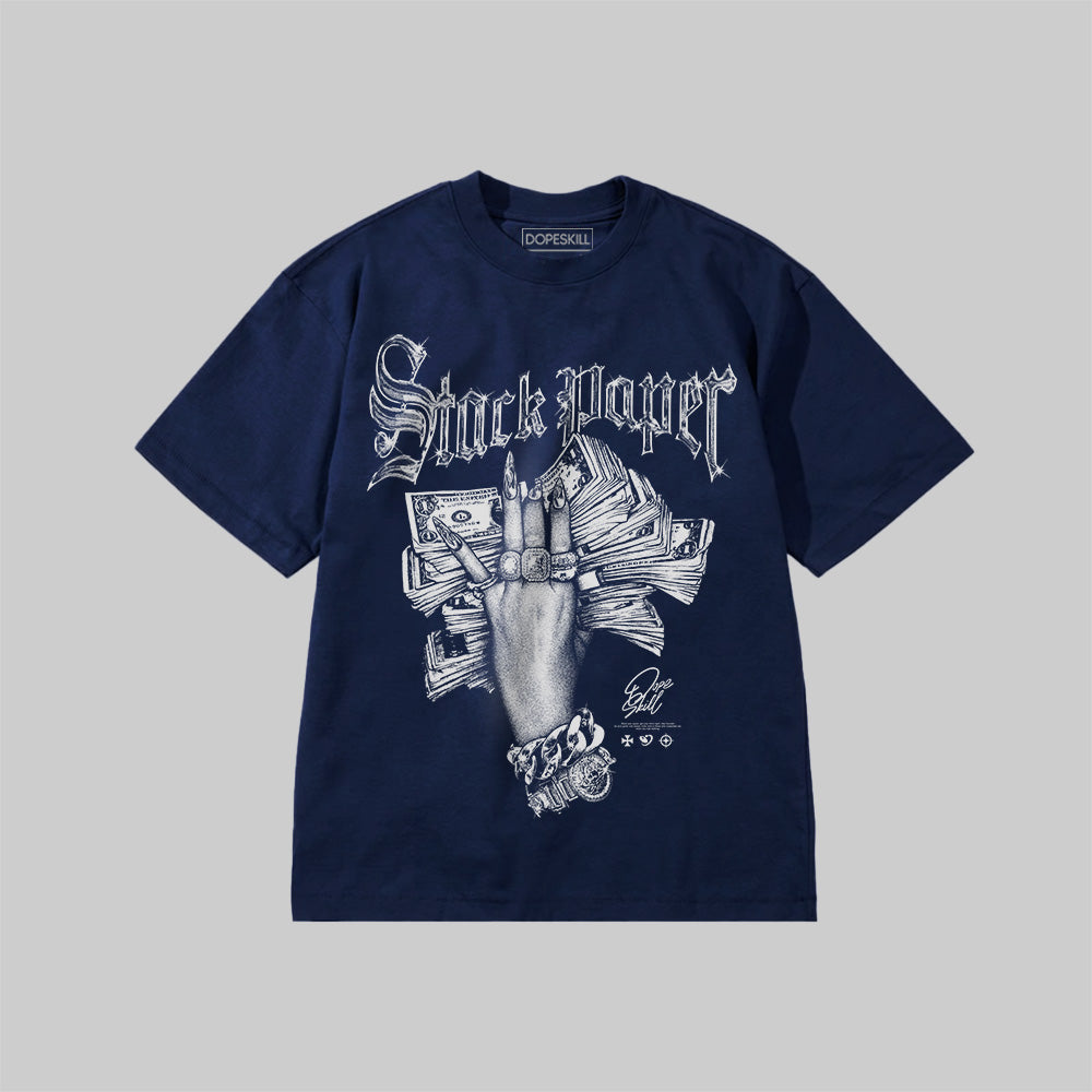 Stack Paper DopeSkill Premium T-shirt Streetwear - Navy