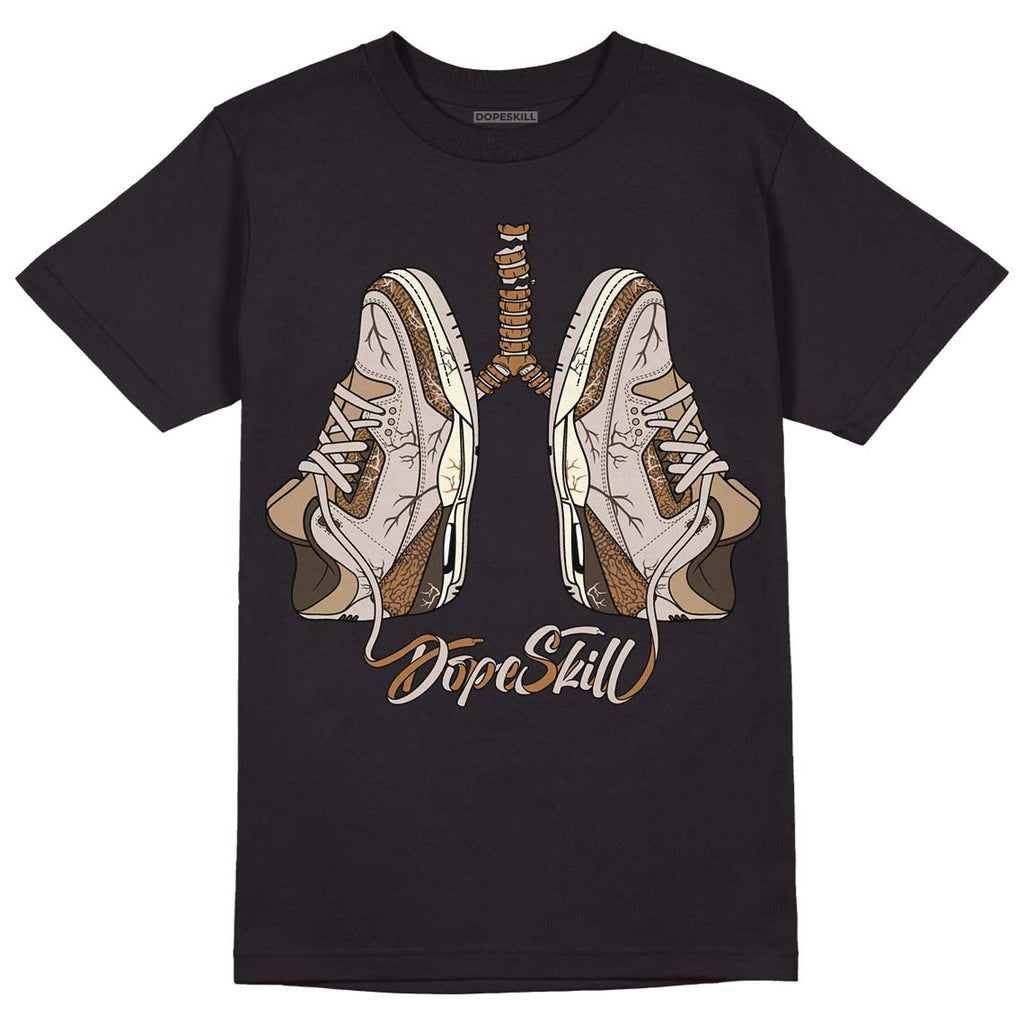 Jordan 3 Retro Palomino DopeSkill T-Shirt Breathe Graphic Streetwear - Black