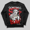 Jordan 3 OG “Black Cement” DopeSkill Long Sleeve T-Shirt Stay It Busy Graphic Streetwear - Black