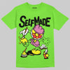 Neon Green Sneakers DopeSkill T-Shirt Self Made Graphic Streetwear - Lime
