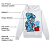 Military Blue 4s DopeSkill Hoodie Sweatshirt Broken Heart Graphic