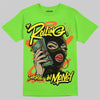 Neon Green Sneakers DopeSkill T-Shirt Rolling in Money Graphic Streetwear - Lime