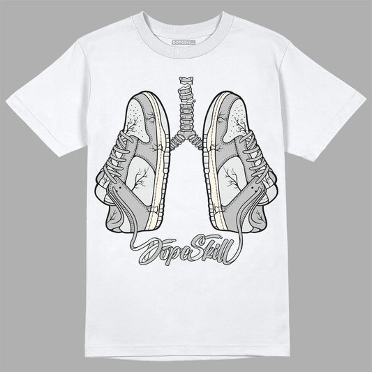 Dunk Low Cool Grey DopeSkill T-Shirt Breathe Graphic Streetwear - White