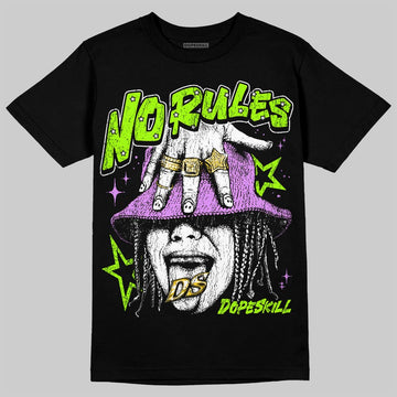 Neon Green Sneakers DopeSkill T-Shirt No Rules Graphic Streetwear - black