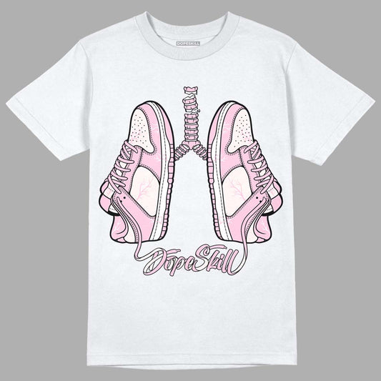 Dunk Low LX Pink Foam DopeSkill T-Shirt Breathe Graphic Streetwear - White