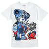 Jordan 11 Low “Space Jam” DopeSkill T-Shirt Broken Heart Graphic Streetwear - White