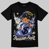 Air Max 90 x Patta Sapphire and Particle Grey DopeSkill T-Shirt Heaven Sent Graphic Streetwear - Black