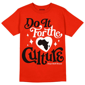 Yeezy Foam Runner Red Dopeskill Vermillion Red T-shirt Do It For The Culture Graphic Streetwear