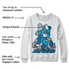 Military Blue 4s DopeSkill Sweatshirt MOMM Bear Graphic