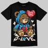 Jordan 1 High OG “UNC” Reimagined DopeSkill T-Shirt Broken Bear Graphic Streetwear - Black
