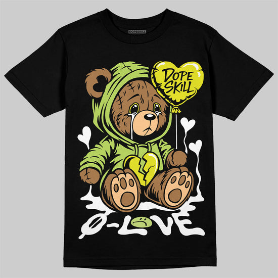 Jordan 13 Retro Bright Cactus DopeSkill T-Shirt Broken Bear Graphic Streetwear - Black