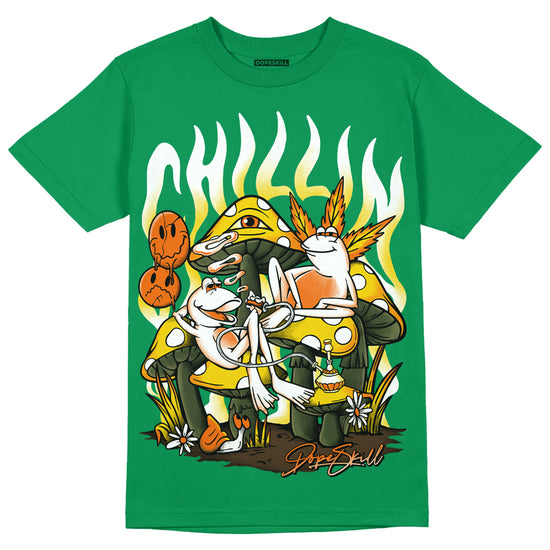 Green Sneakers DopeSkill Green T-shirt Chillin Graphic Streetwear 