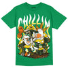 Green Sneakers DopeSkill Green T-shirt Chillin Graphic Streetwear 