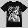 Jordan 5 White Metallic DopeSkill T-Shirt Boss Up Graphic Streetwear - Black