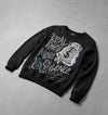 Wolf Grey 5s DopeSkill Sweatshirt Real Ones Move In Silence Graphic