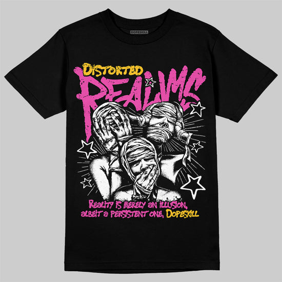 Jordan 4 “Comic” DopeSkill T-Shirt Distorted Realms Graphic Streetwear - Black