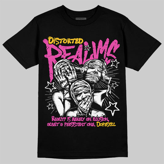 Jordan 4 “Comic” DopeSkill T-Shirt Distorted Realms Graphic Streetwear - Black