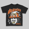 Orange Sneakers DopeSkill Toddler Kids T-shirt No Rules Graphic Streetwear - Black