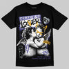Jordan 4 Retro Lakers DopeSkill T-Shirt Certified Lover Graphic Streetwear - Black