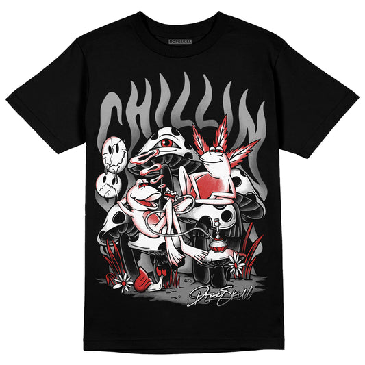 Jordan 1 High OG “Black/White” DopeSkill T-Shirt Chillin Graphic Streetwear - Black