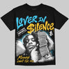 Jordan 11 Gamma Blue DopeSkill Oversize Print T-Shirt Lover In $ilence Graphic Streetwear - Black