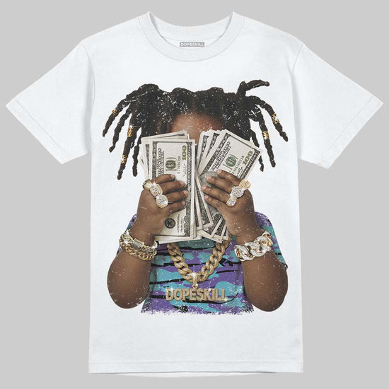Jordan 8 Retro 'Aqua' 2025 DopeSkill T-Shirt Rich Youth Graphic Streetwear - White