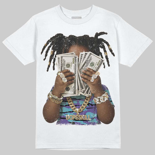 Jordan 8 Retro 'Aqua' 2025 DopeSkill T-Shirt Rich Youth Graphic Streetwear - White