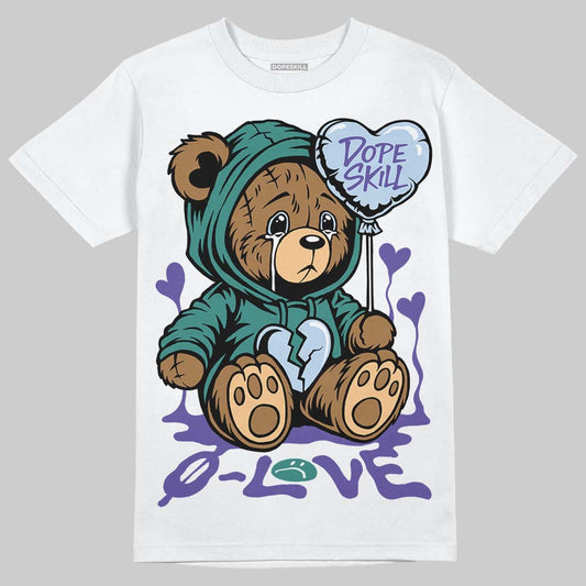 Jordan 5 OG “Grape” DopeSkill T-Shirt Broken Bear Graphic Streetwear - White