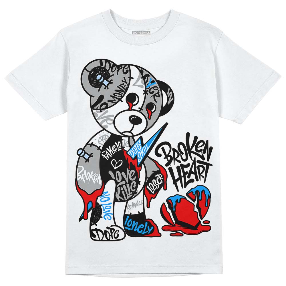 Jordan 6 “Reverse Oreo” DopeSkill T-Shirt Broken Heart Graphic Streetwear - White 