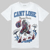 Jordan 1 Low OG “Storm Blue” DopeSkill T-Shirt Cant Lose Graphic Streetwear - White 