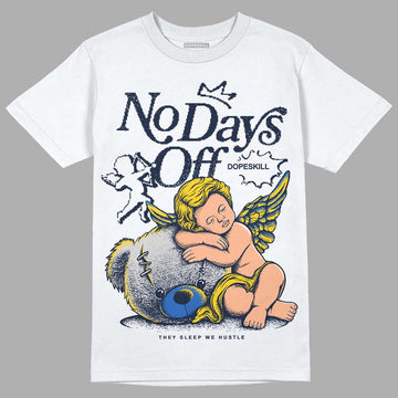 Dunk Low Vintage “Michigan” DopeSkill T-Shirt New No Days Off Graphic Streetwear - White 